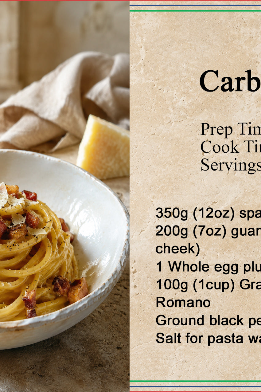 Carbonara recipe front