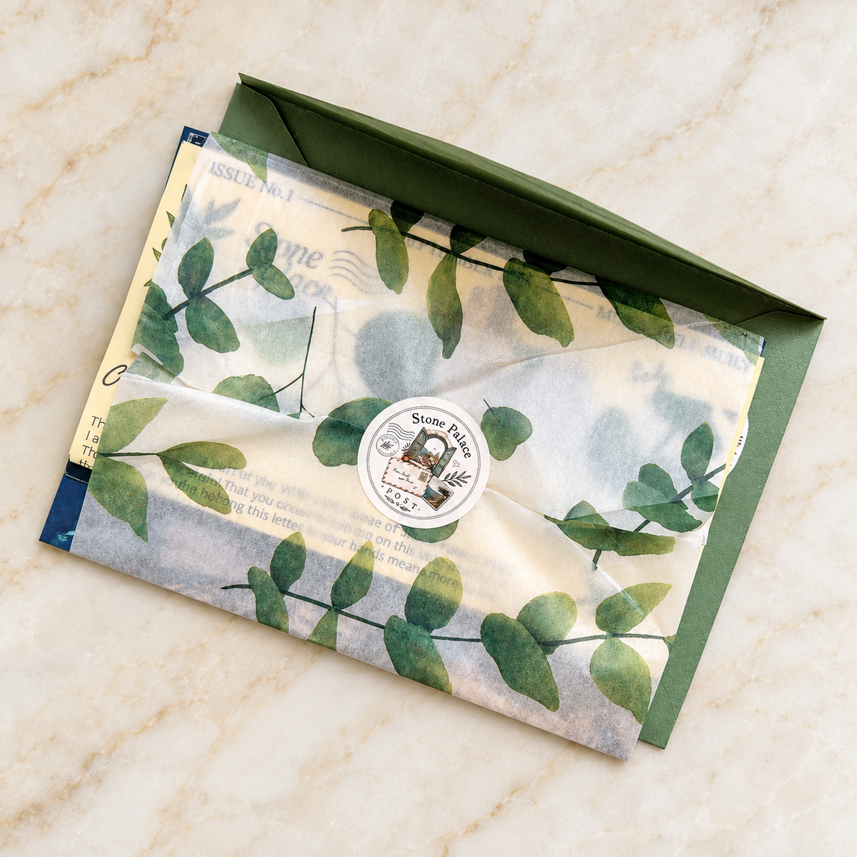 Stone palace post botanical mailer